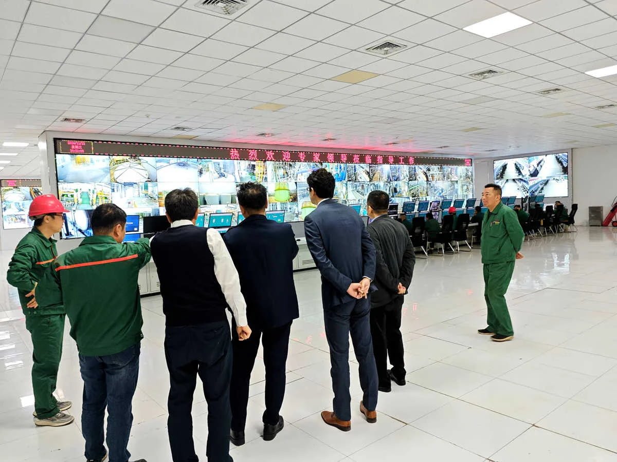 Japanese customers visiting the factory